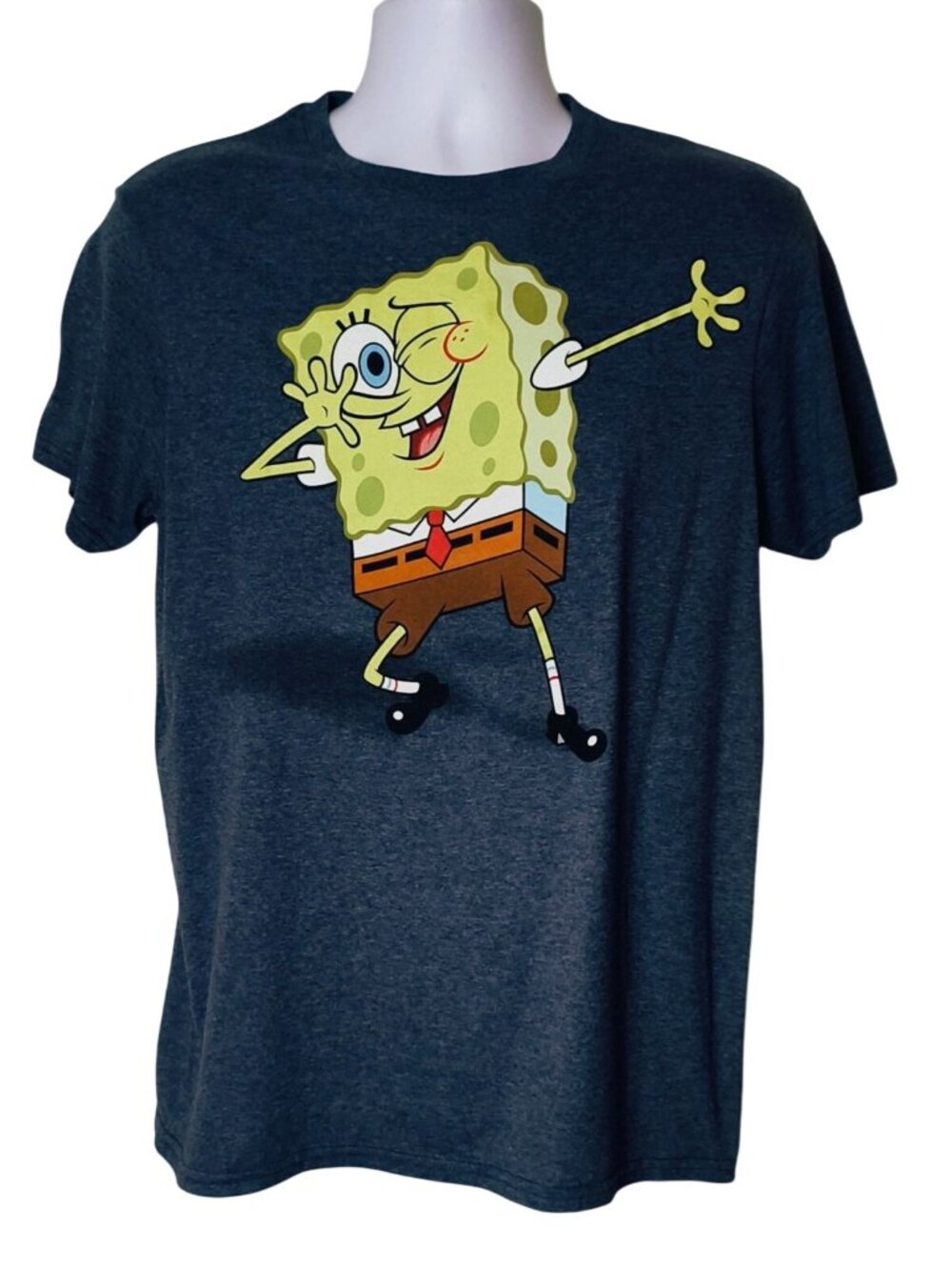 Spongebob Squarepants Mens M Tee Dabbing Pose Nickelodeon Mad Engine Cartoon